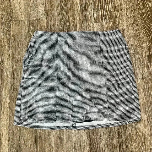 Womens Forever 21 Black and White Plaid Mini Skirt - M - Picture 1 of 8